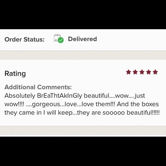 Handcrafted Bella earrings with iris Swarovski crystal - Picture 4 of 4